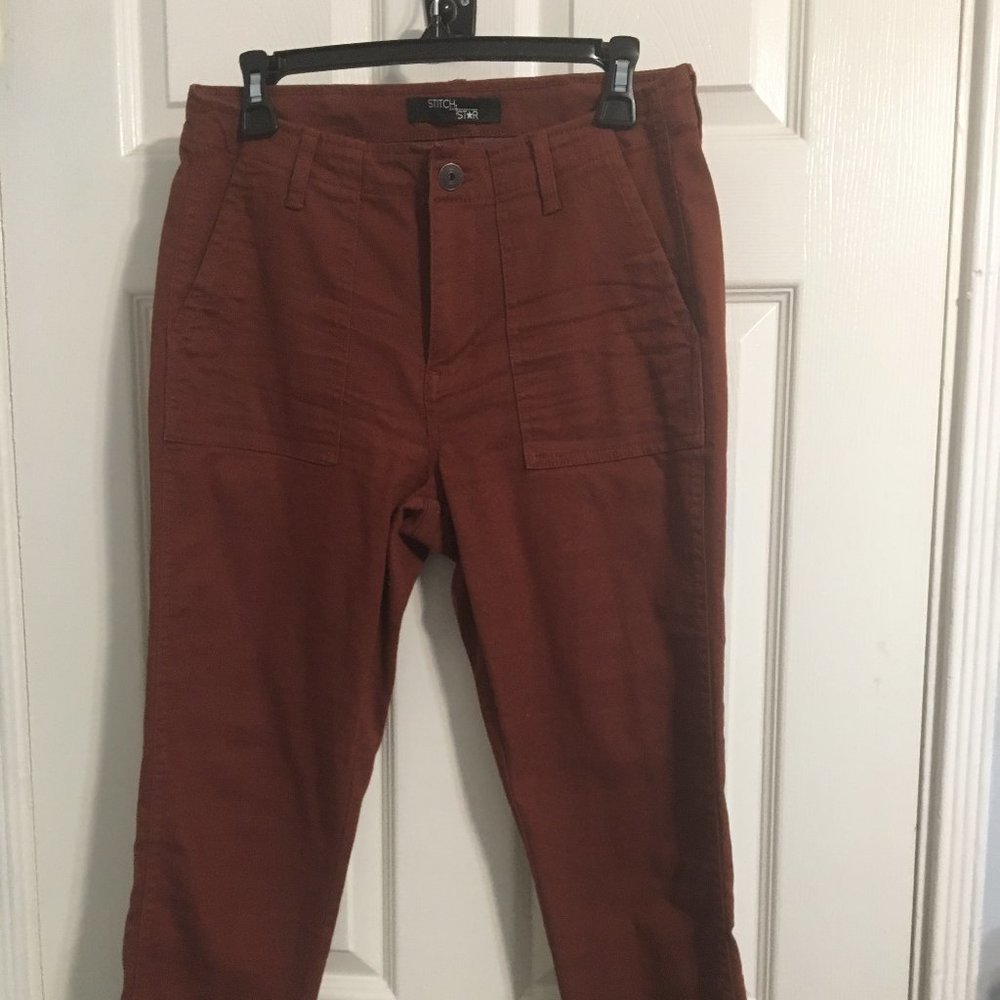 High Waisted Burnt Orange Pants